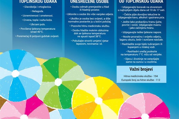 ​Upozorenje na visoke temperature – zaštitimo zdravlje od vrućine